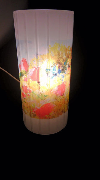 Glass table lamp with a original design