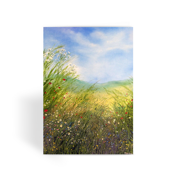 Quality Printed Greeting Card Floral Summer